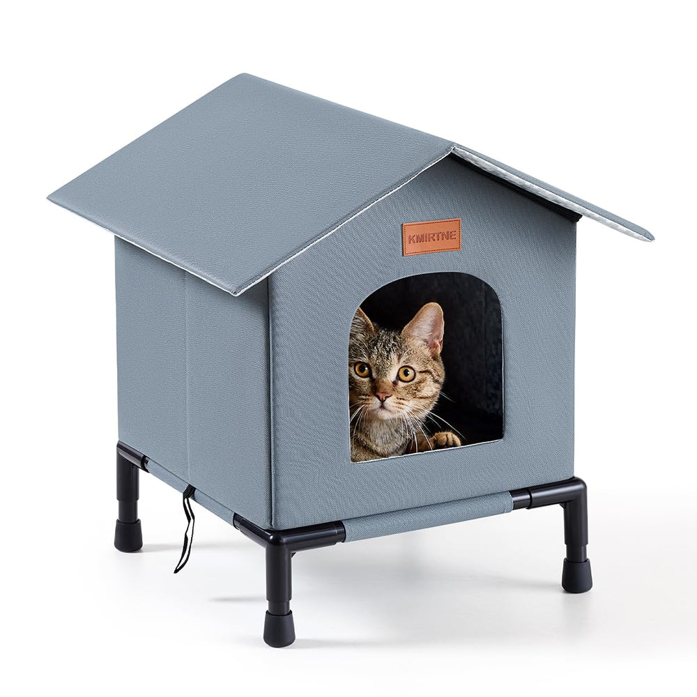 KMIRTNE maison chat extérieure isolée: refuge chaleureux pour chats extérieurs en hiver
