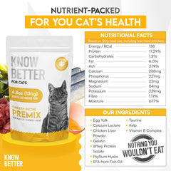 Know Better Omega3 Chat: apport en oméga-3 pour peau et pelage.