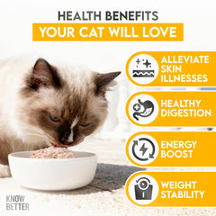 Know Better Sans Cereales Chat: formule sans céréales pour digestion douce.
