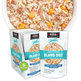 KOHA Alimentation chien emballage agneau et riz blanc, pret a servir.