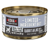 KOHA Pâté Lapin en boîte ouverte: soutien à une digestion douce.