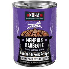 KOHA Memphis Barbecue ragout poulet-porc, repas riche en protéines.