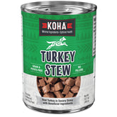 KOHA ragoût minimal dindon pour chiens – boîte ouverte prête à servir, goût savoureux.