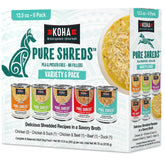 KOHA Pure Shreds boeuf : texture râpée dans un bouillon savoureux, idéal pour les mangeurs difficiles.