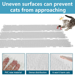 KOKMEYA tapis deterrent chat ensemble 3,3x16,7 pouces protégeant vos plantes