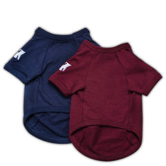 T-shirt Koneseve pour chien en coton doux bleu, confort quotidien