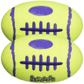 KONG balle-football vert, jouet sonore pour jeu actif.