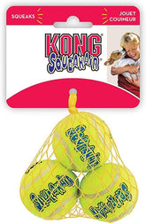 Balle KONG Air Squeakers Extra Petit 1,5 pouces, lot de 4, idéale pour la récupération rapide