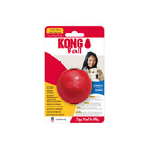 Balle KONG avec trou : durabilité et jeu de fetch facilement repérable.