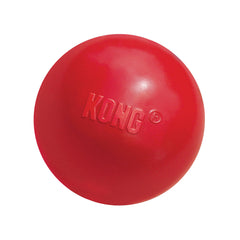 KONG Ball rouge texture caoutchouc naturel grande visibilité extérieur