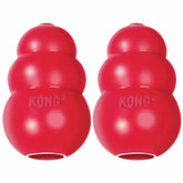 KONG Classic rouge remplissable, stimule l’instinct et l’enrichissement mental du chien.