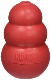 Kong Classic Moyen pour chien rouge, pack de 2, durable et sûr pour le jeu.