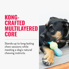 KONG CoreStrength: core multicouche durable pour sessions de mastication prolongées.