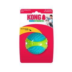 KONG CoreStrength balle corps texturé, surface rugueuse favorisant la mastication et le soin des dents.