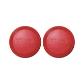 KONG disque caoutchouc rouge prêt pour une séance de lancer et rapport