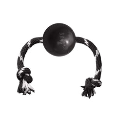 KONG Extreme balle avec corde idéale pour grands chiens lors du lancer.