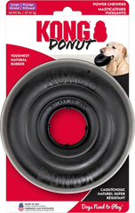 Jouet KONG Extreme Donut en caoutchouc naturel ultra-résistant pour chiens puissants.