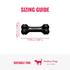 KONG Extreme Goodie Bone, remplissage possible avec friandises.