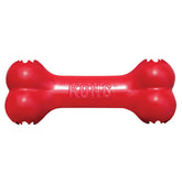KONG Goodie Bone os caoutchouc naturel rouge pour chiens de grande taille, stimulation mentale.