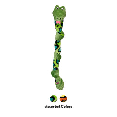 KONG Knots Snake 24po, sifflets internes prolongeant les sessions de jeu.