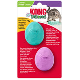 KONG Catnip Œuf Bascule : stimule le jeu actif et l’instinct de chasse.