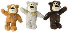 KONG Wild Knot Bear — visage du jouet doux, stimulant le jeu et l'interaction avec votre chien.