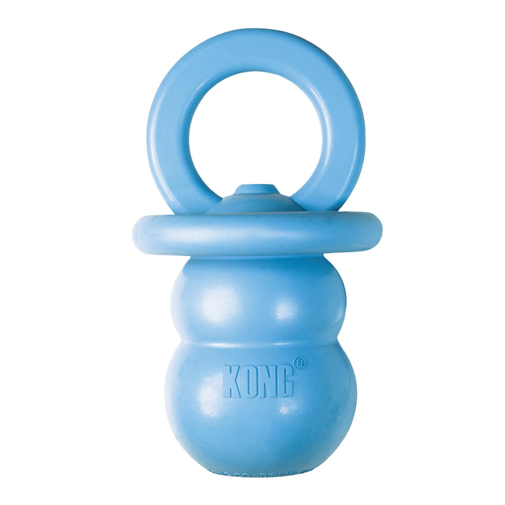 KONG Puppy Binkie bleu, vue principale, apaise gencives et prolonge le jeu