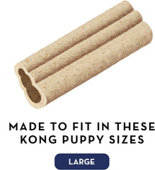 KONG Puppy Ziggies, texture douce, friandise facile à digérer pour chiots.