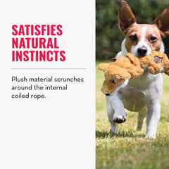 KONG Scrunch Knots Écureuil taille S-M pour chiens moyens.