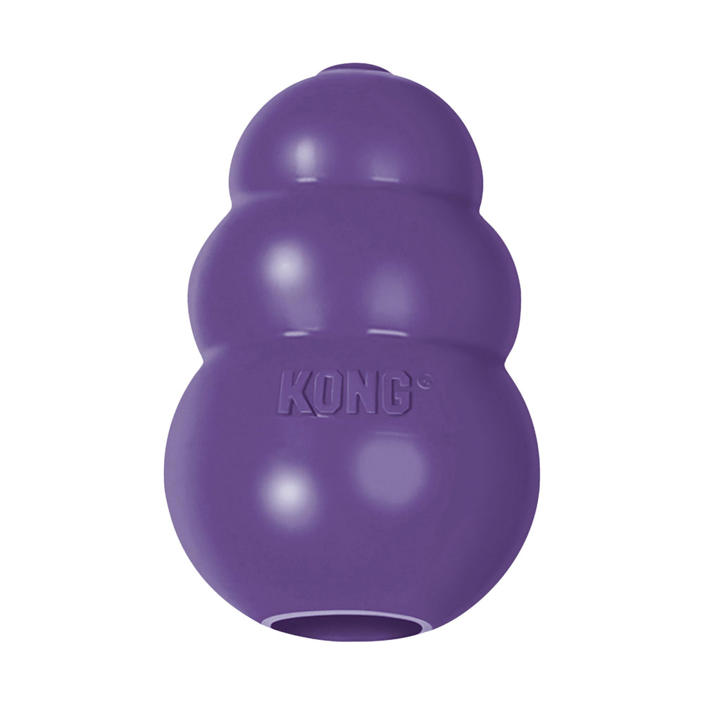 KONG Senior balle en caoutchouc naturel pour mâcher en douceur.