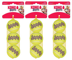 KONG Squeakair balle tennis moyenne, parfaite pour des sessions de fetch.