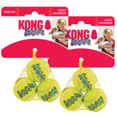 KONG Squeakair: balle tennis premium pour lancer et rapporter, douce sur les dents.