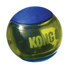KONG Squeezz Action Ball, rebond imprévisible, incite votre chien à courir et interagir.