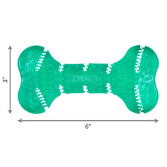 KONG Squeezz Dental Bone flexible au mordil, pour un jeu varié et apaisant
