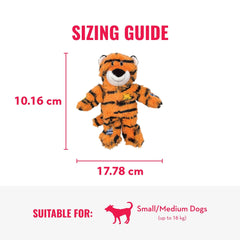 KONG Wild Knots Tigre: garniture minimale pour réduire le désordre après utilisation.