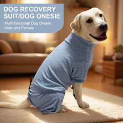 KOOGAL pyjama chien bleu – passage des pattes, design confortable à quatre pattes.