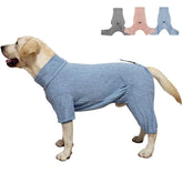 KOOGAL pyjama chien corps complet bleu pour couverture complète lors de la récupération.