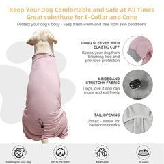 KOOGAL Pyjamas chien protection des griffes et léchage pendant le repos.