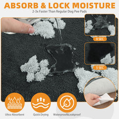 KOOLTAIL tapis absorbant rapide, réduit l’humidité sous les pattes des gros chiens.