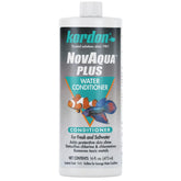 Novaqua Plus: bouteille noire 16 onces prête à conditionner l'eau pour aquarium.