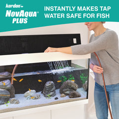 Novaqua Plus élimine les métaux lourds de l'eau du robinet pour l'aquarium.
