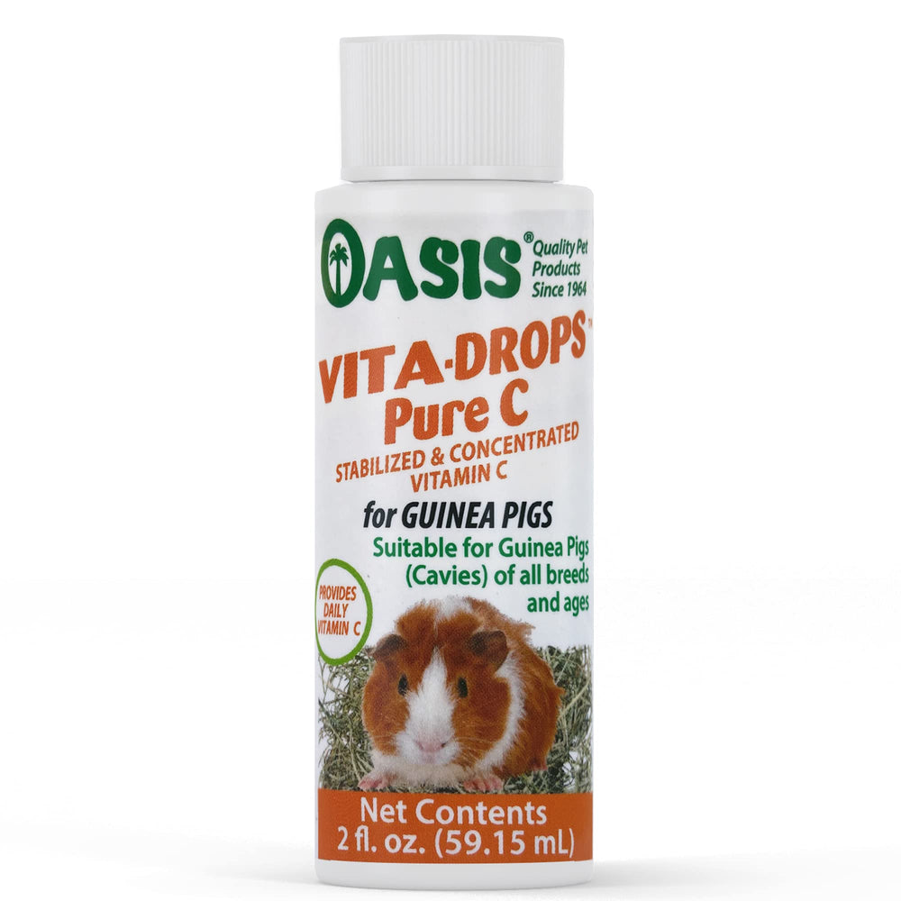 Kordon Oasis Vita-Drops: gouttes vitamine C pour cochon d'Inde, soutien immunitaire.