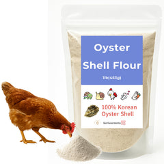 KorGourmetta poudre-coquilles-huitre-fine: texture légère pour un mélange facile dans l'alimentation animale.