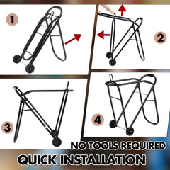 Kritkin chariot rangement écurie spacieux pour outils et selles.