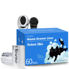 Sacs Litière robot KropBom; remplacement rapide et propre.