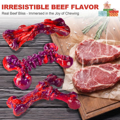 Jouet Kseroo indestructible en forme en X pour une morsure efficace