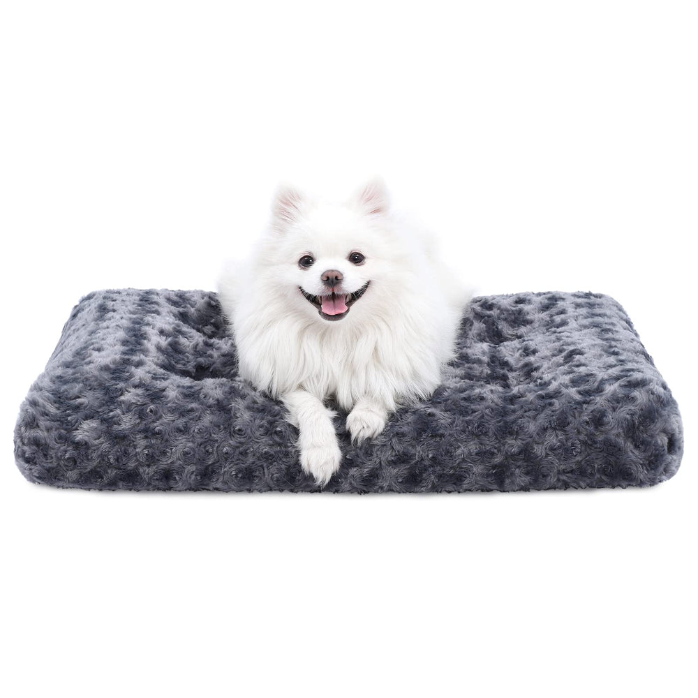 KSIIA lit chien lavable luxe tapis de caisse offre un soutien durable pour le chien.