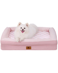 KSIIA grand lit chien: mousse mémoire nidabeille pour un soutien équilibré.