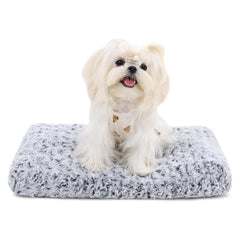 KSIIA lit-chien lavable deluxe velours rose, douceur et confort durable.