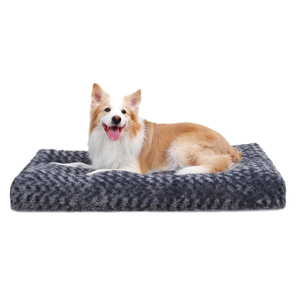KSIIIA lit-chien lavable luxe velours rose, confort durable et entretien facile.